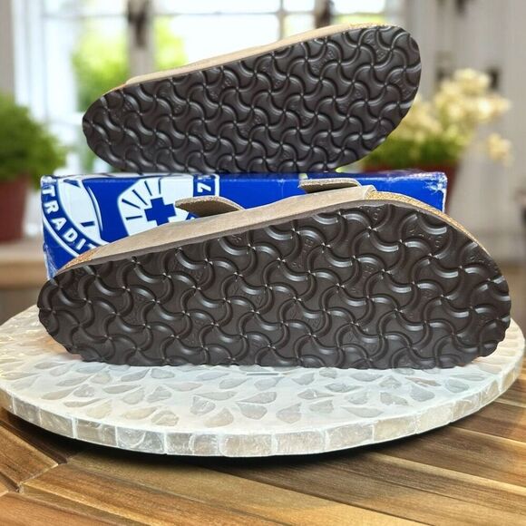 Birkenstock Arizona BS Leather Tobacco Brown Sandals Size EU 40 Regular Fit NIB - Picture 9 of 12